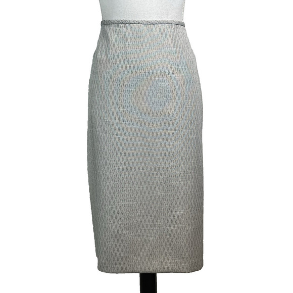 Evan Picone Skirt Plus sz 18 Gray Tweed Straight Knee Career Church Professional - Picture 1 of 9